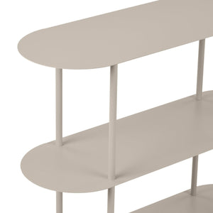 Rieti bokhylle 3 hyller sand 90 x 31 x 81 cm - Lindas Dekor Bokhylle