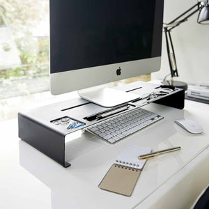 Monitor stativ sort 59 x 24 x 8 cm - Lindas Dekor