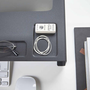 Monitor stativ sort 59 x 24 x 8 cm - Lindas Dekor