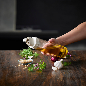 dispenser til matolje med enhåndsbetjening