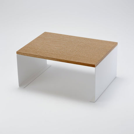 Stabelbar hylle bred hvit 30,5 x 22 cm - Lindas Dekor