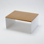 Stapelbar bred hvid hylde 30,5 x 22 cm