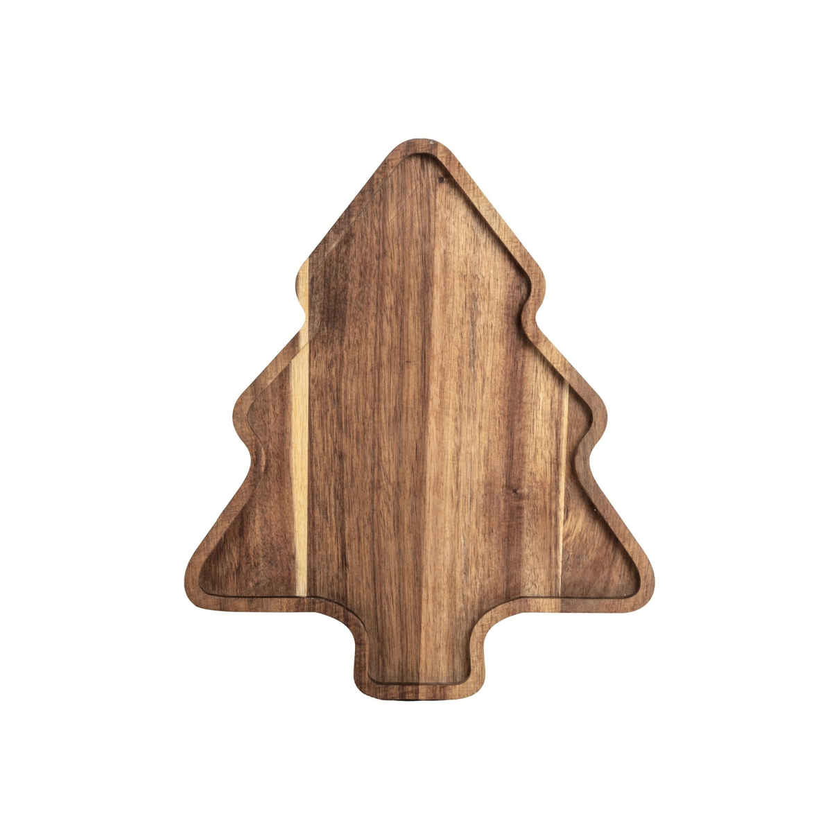 Tjock julgran naturfärgad akazia 32 x 27 x 2 cm