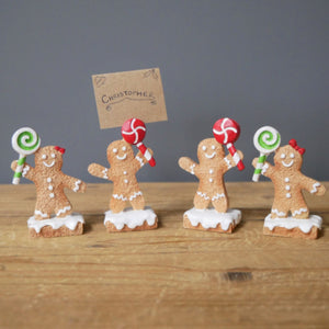 Pepperkakemann kortholder 4 pk