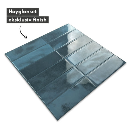 Adelina blå självhäftande väggplattor