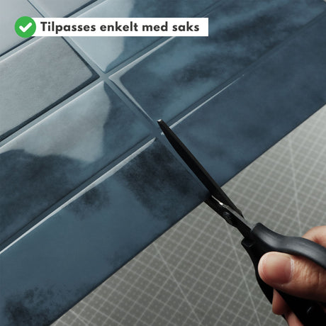 Adelina blå självhäftande väggplattor