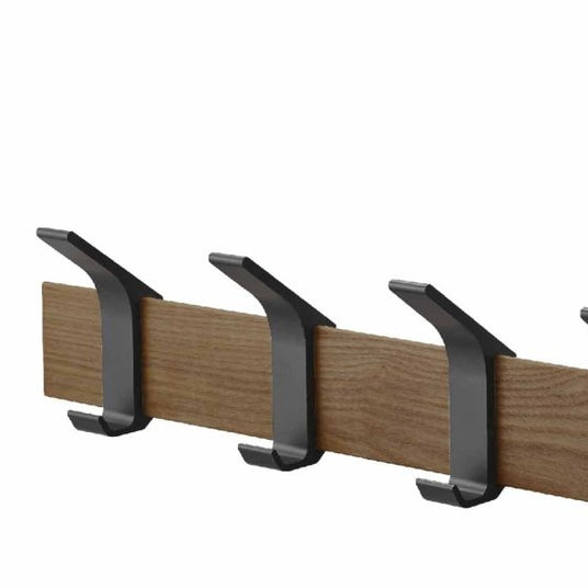 Veggmontert knaggrekke brun 50 x 10 cm - Lindas Dekor