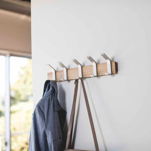 Veggmontert knaggrekke beige 50 x 10 cm - Lindas Dekor