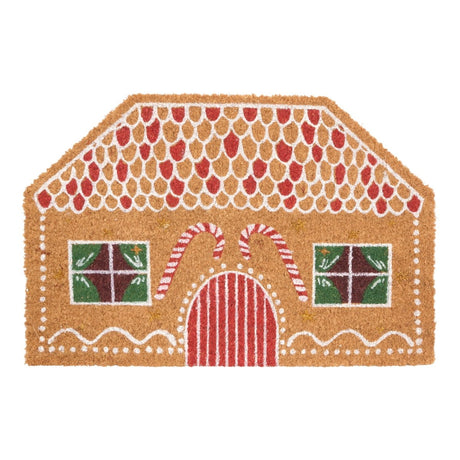 Dørmatte pepperkakehus 60,5 x 40,5 cm - Lindas Dekor Dørmatte