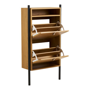 Skoskap 62x26x118 cm i eik-look – Barco fra House Nordic