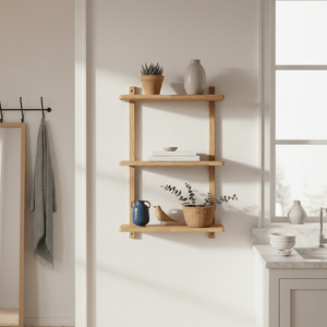 Townsville vegghylle eik 20 x 50 x 75 cm - Lindas Dekor