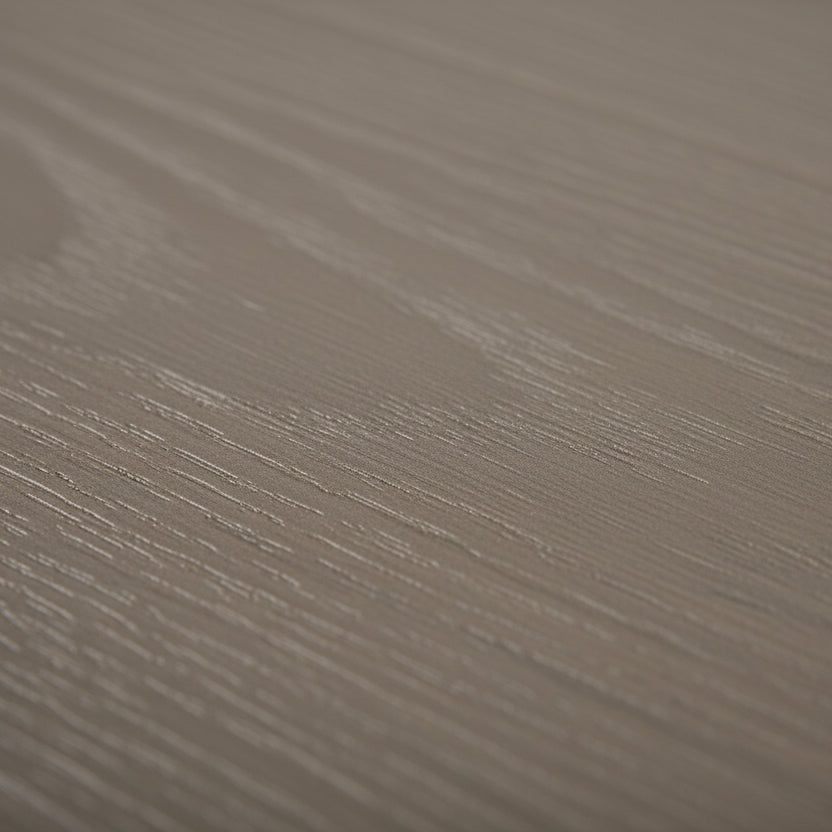 Brun Botta vegghylle sett fra siden, viser lav høyde 2,5 cm og myk avrunding