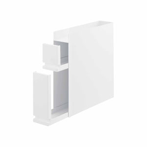 Skyvbar krydderhylle hvit magnetisk 50 x 52,5 cm - Lindas Dekor