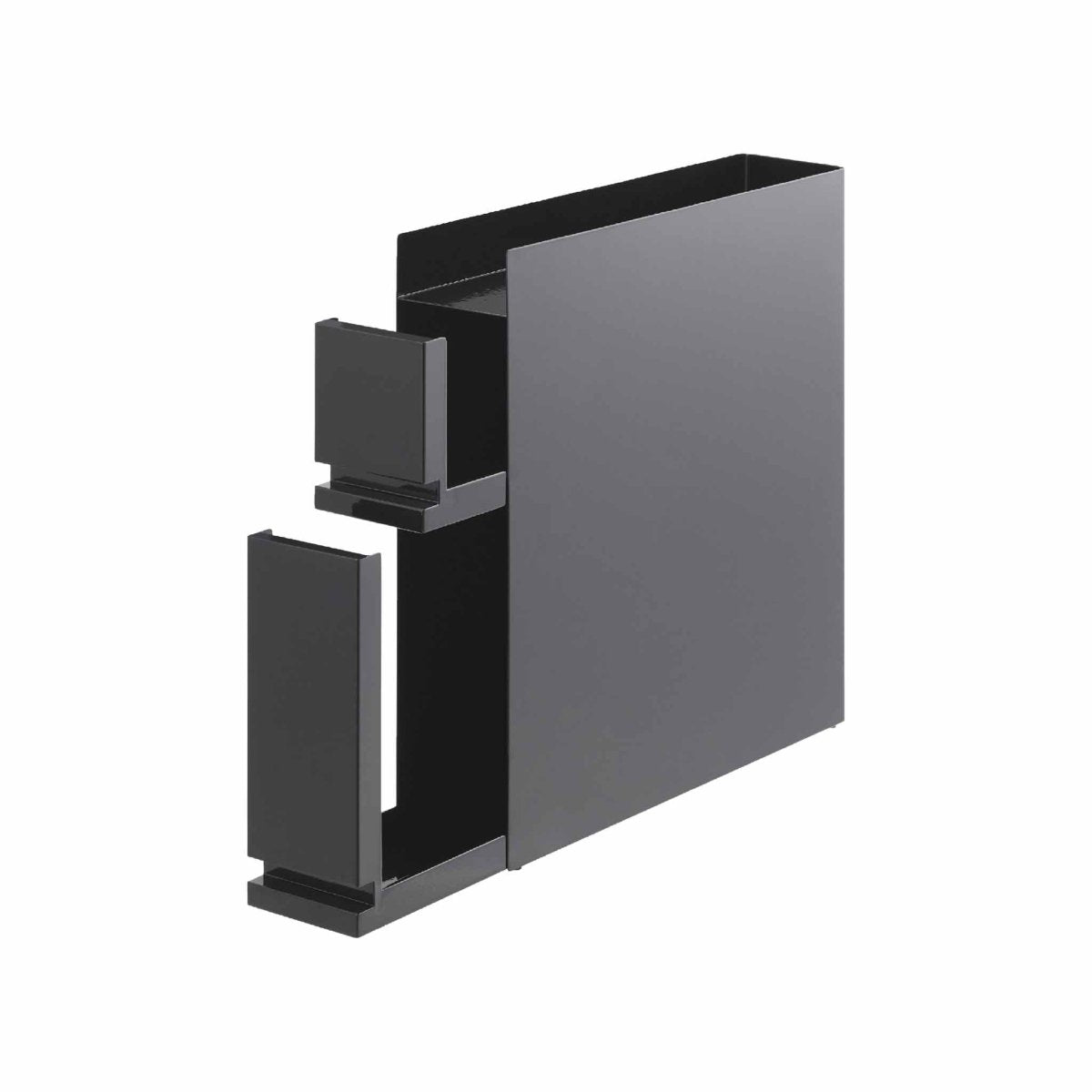 Skyvbar krydderhylle sort magnetisk 50 x 52,5 cm - Lindas Dekor