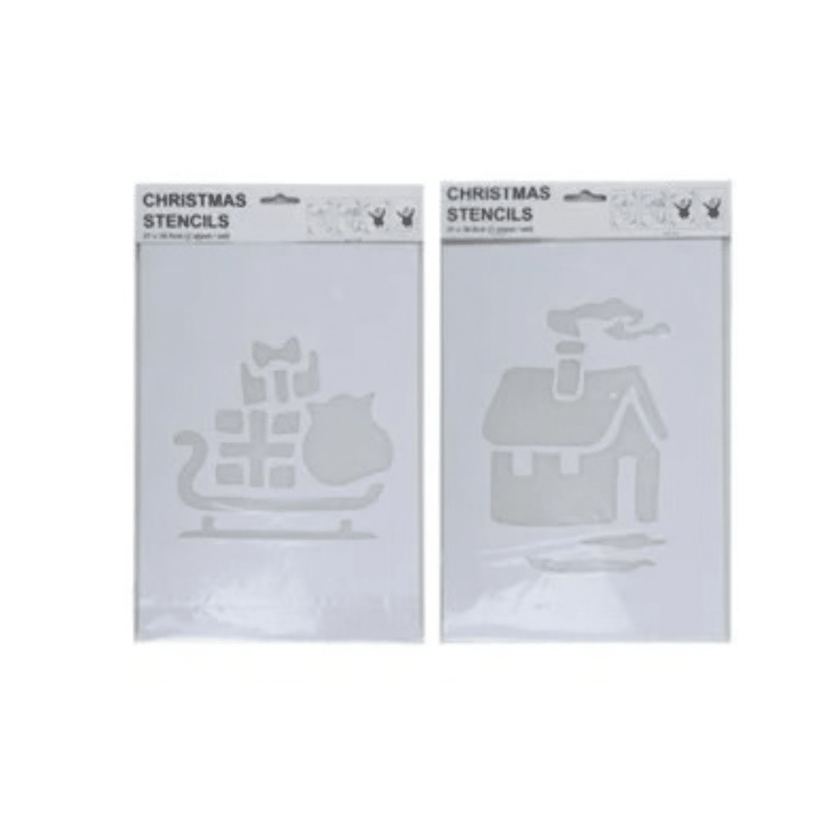 2-pk Julesjablonger 22 x 35 cm - Lindas Dekor Sjablonger