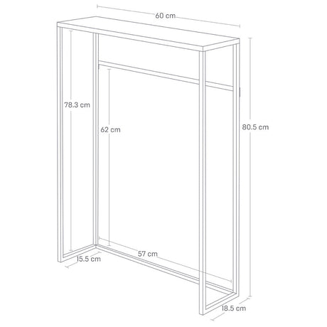 Hvit metallramme gir et tidløst og luftig preg.