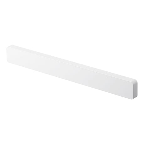 Minimalistisk hvit knivholder i metall.