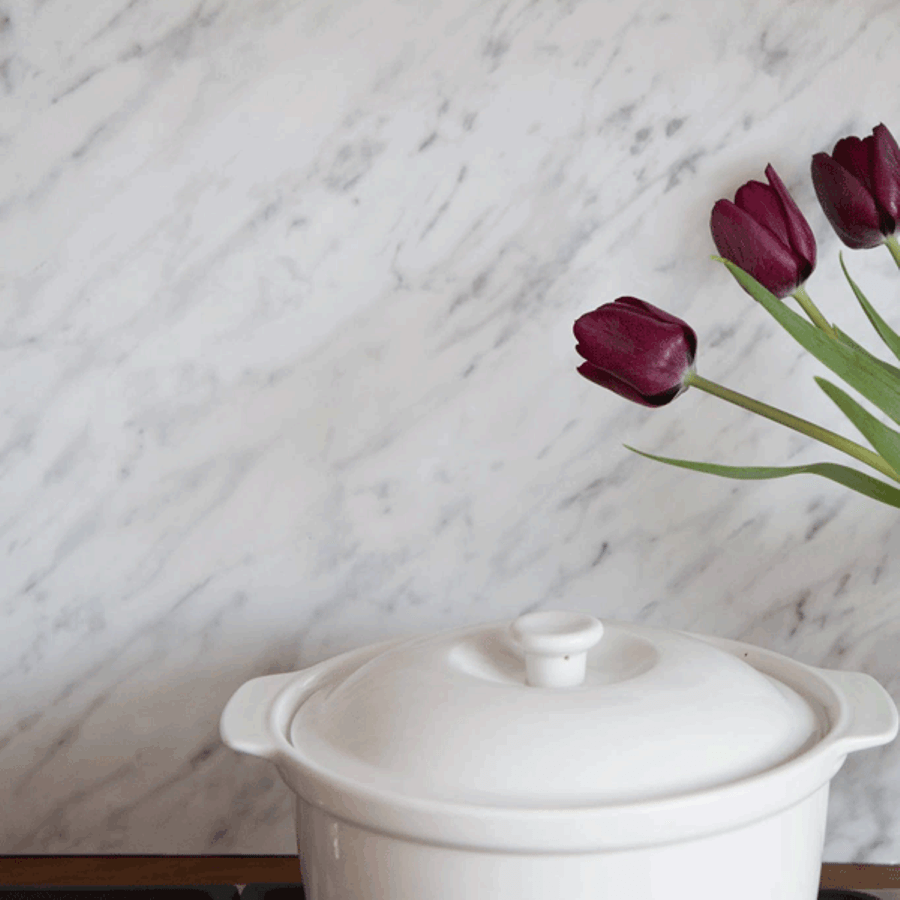 Prov: Kontaktplast från Carrara-marmor