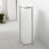 Diskré dorullholder til gulv hvit