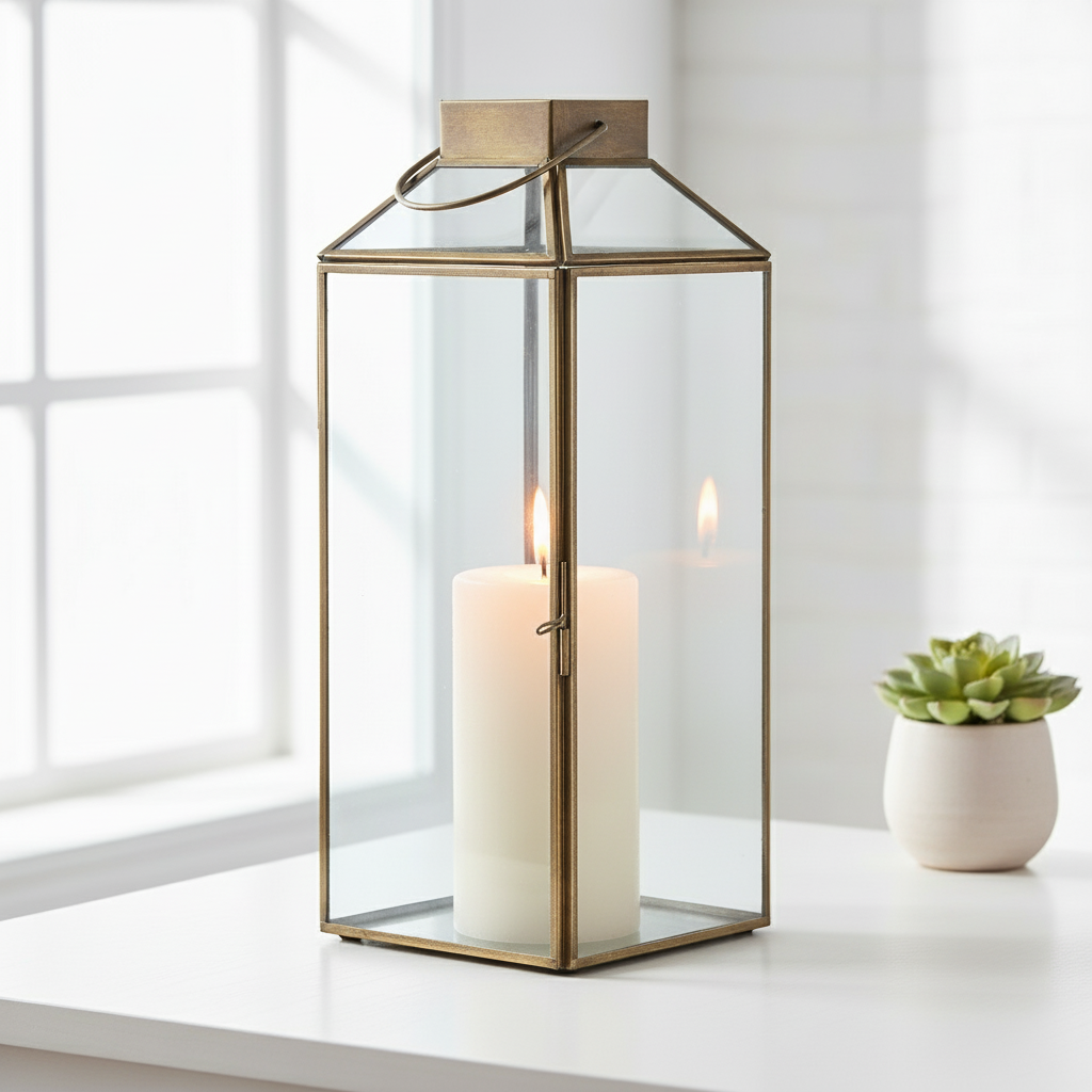 House Nordic Mystore lykt antikk messing