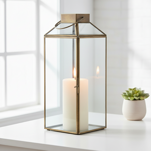 House Nordic Mystore lykt antikk messing