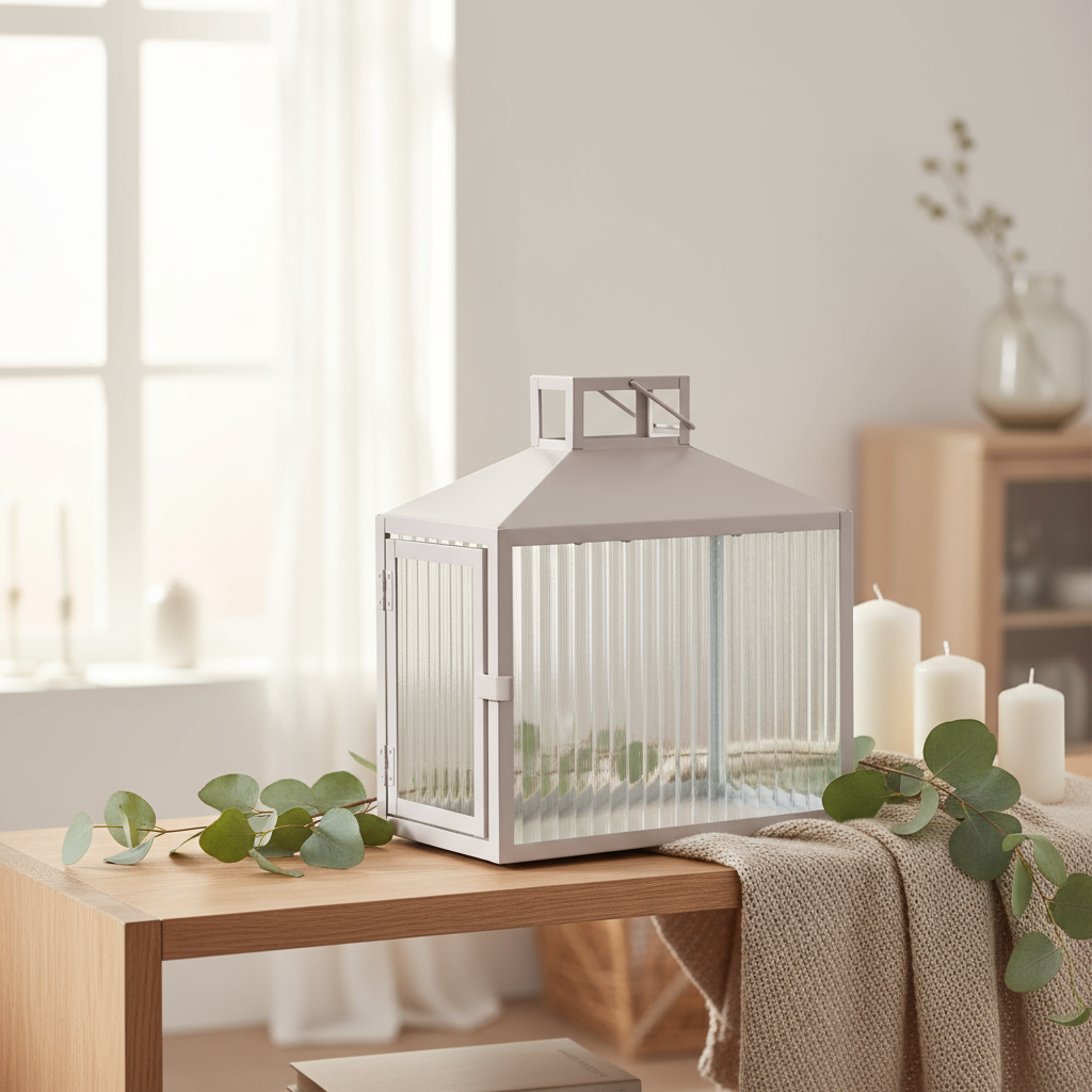 House Nordic lanterne beige