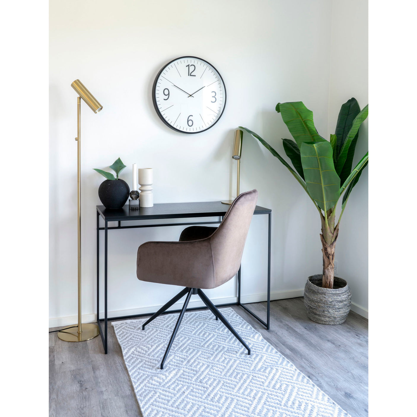 House Nordic Paris gulvlampe, messing