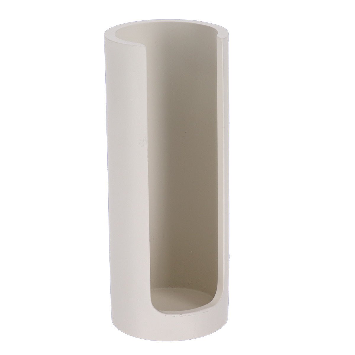 Dispenser för bomullspads i beige polyresin