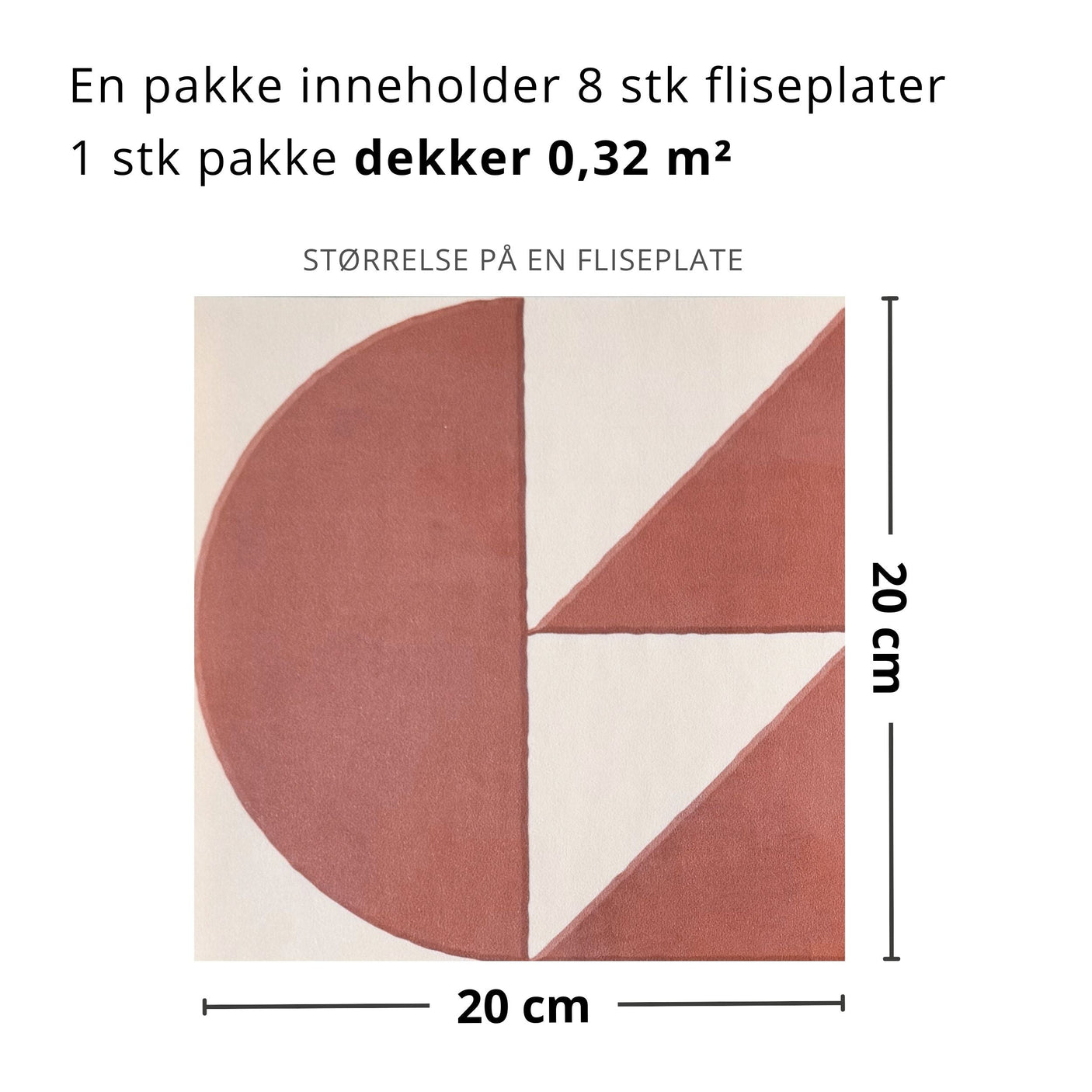 Neu Korallröd självhäftande plattor