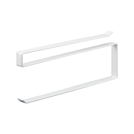 Illustrasjon av hvitt kjøkkenpapirstativ i metall