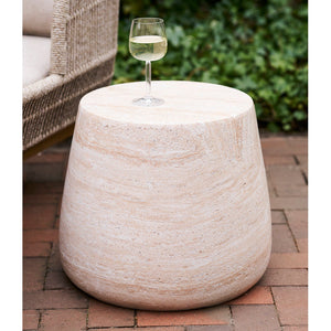 Bonn sidebord fiberclay natur ø47,5 cm