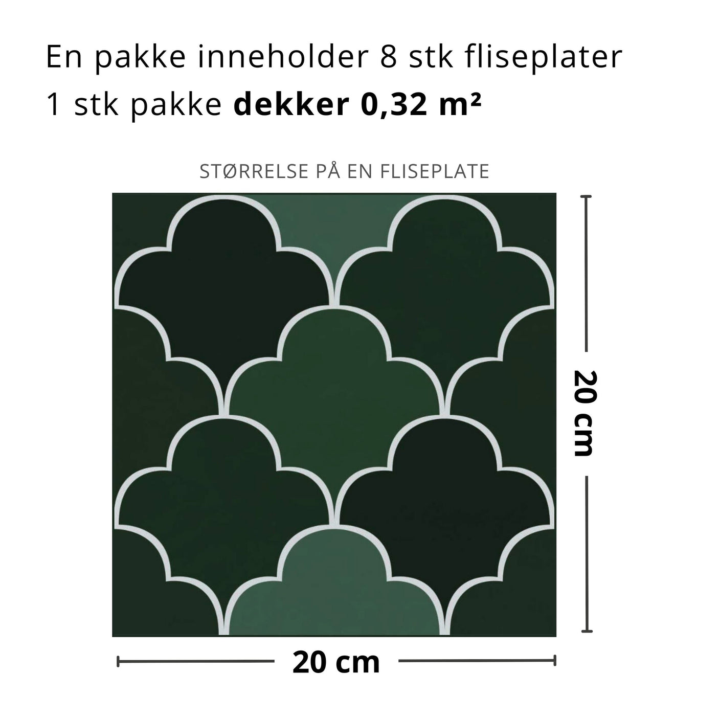 Emerald selvklebende fliser