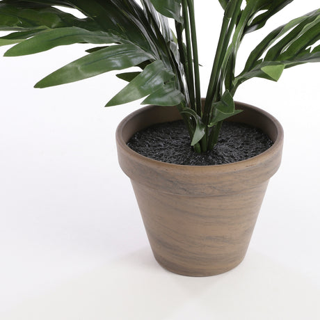 Areca palme kunstig grønn med potte 80 cm