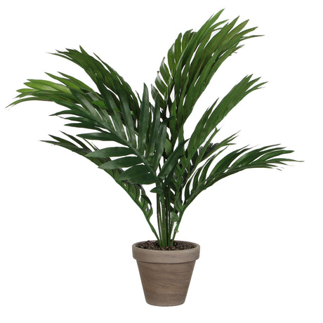 Areca palme kunstig grønn med potte 80 cm