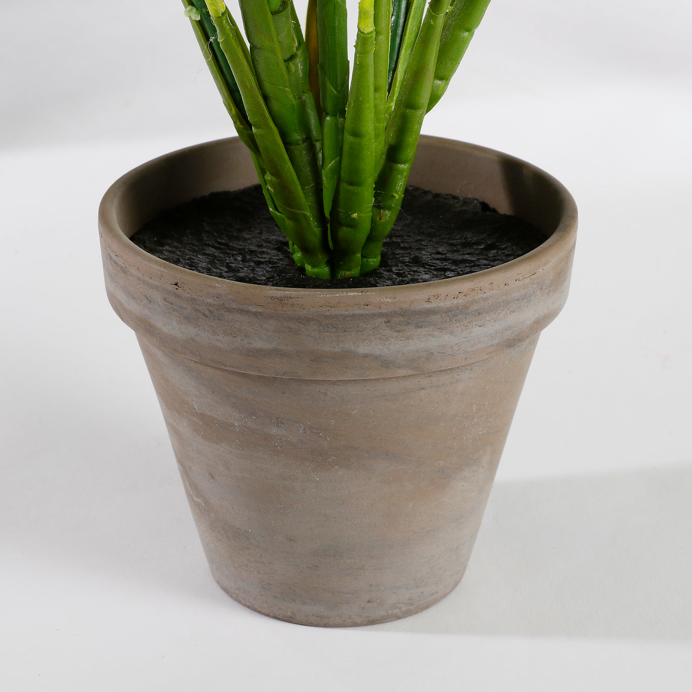 Evergreen kunstig plante grønn grå 49 cm med potte