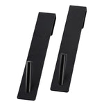 2-pk kroker for dusjvegg sort 3 x 18 cm