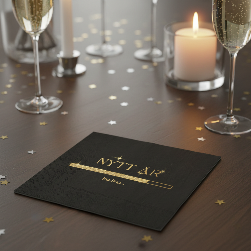 Papirservietter med Loading-motiv - 20-pakning til gaming-fest og dataspill-bursdag