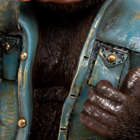 Rockeape figur blå/svart