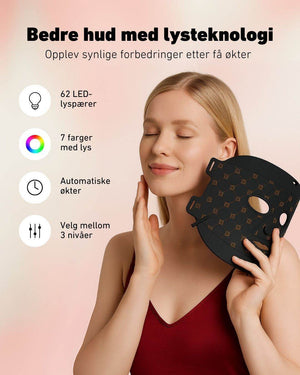 LED - lysmaske til ansikt mot akne, rynker og pigmentflekker - Lindas Dekor