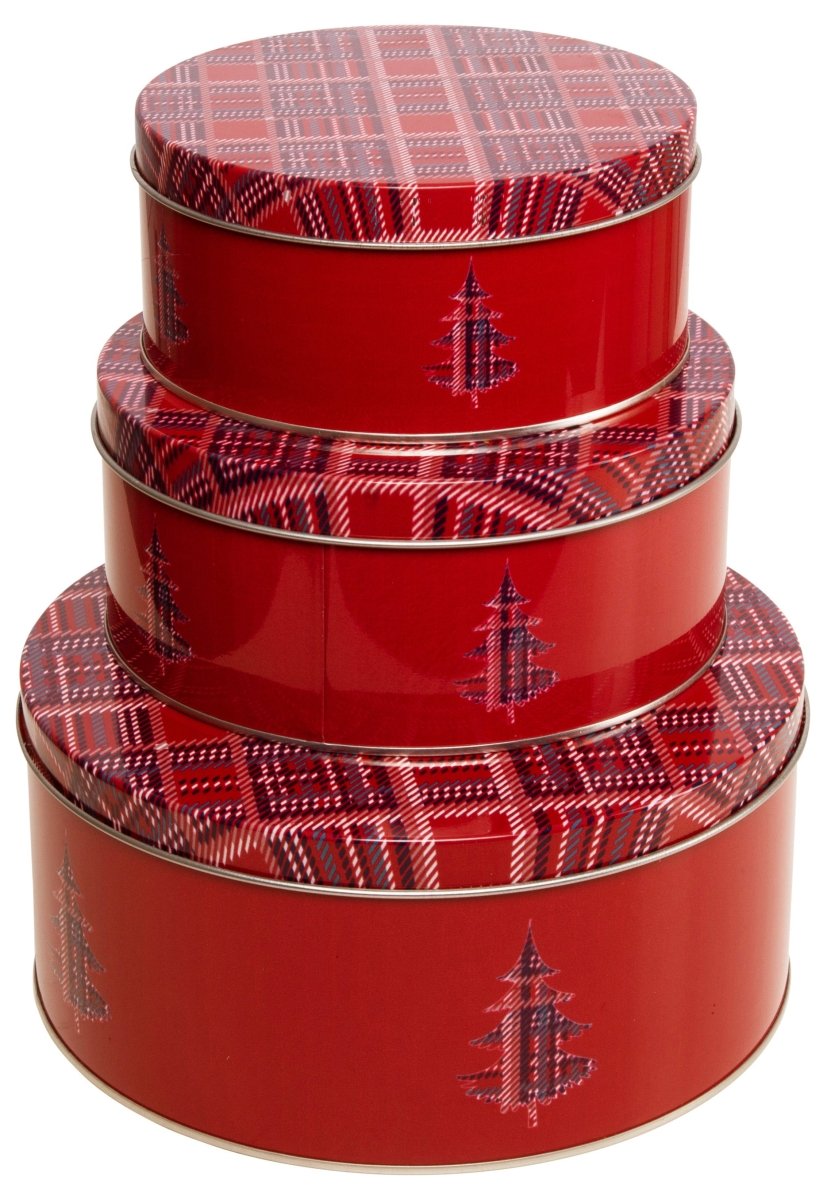 3 - pk kaklådor med julmotiv - Lindas Dekor