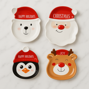 4-pk Tallerken juledesign