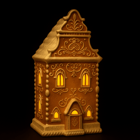 Pepparkakshus med LED-lys 34,5 cm - Lindas Dekor