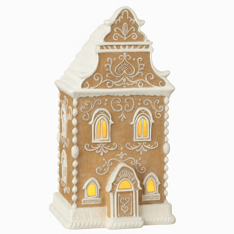Pepparkakshus med LED-lys 34,5 cm - Lindas Dekor