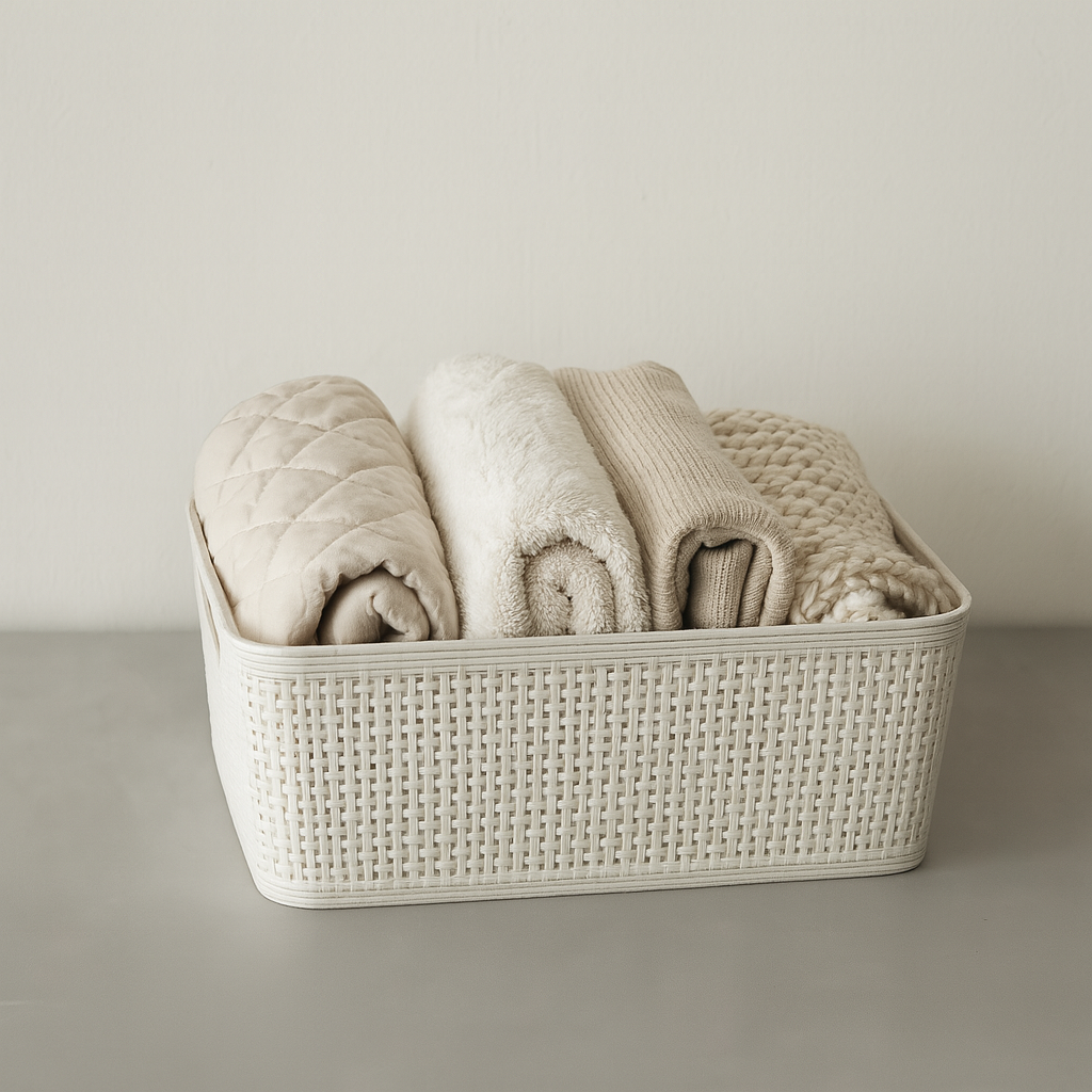 Kimo kurv vevd beige 2pk stor