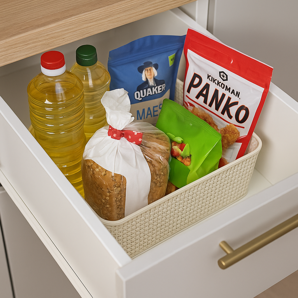 Kimo kurv vevd beige 2pk stor