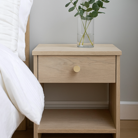 Knopp borstad mässing, 25 mm