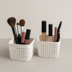 Kimo kurv vevd beige 2pk liten