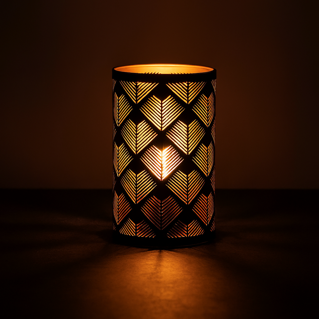 Nata LED-ljuslykta geo