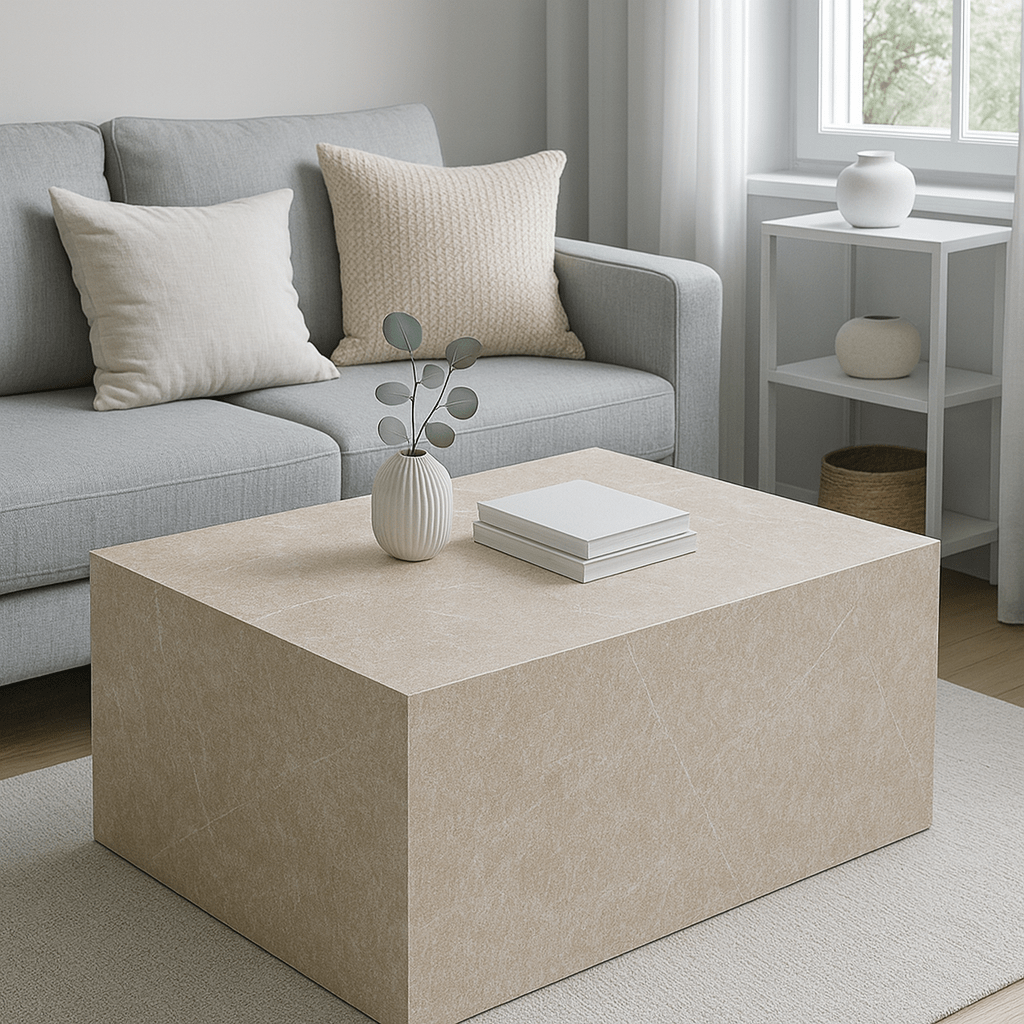 Vareprøve: Emmy beige kontaktplast - Lindas Dekor