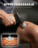 SKG FS700 dypvevsmassasje med opptil 10 mm slagdybde – løsner muskelknuter og spenninger.”